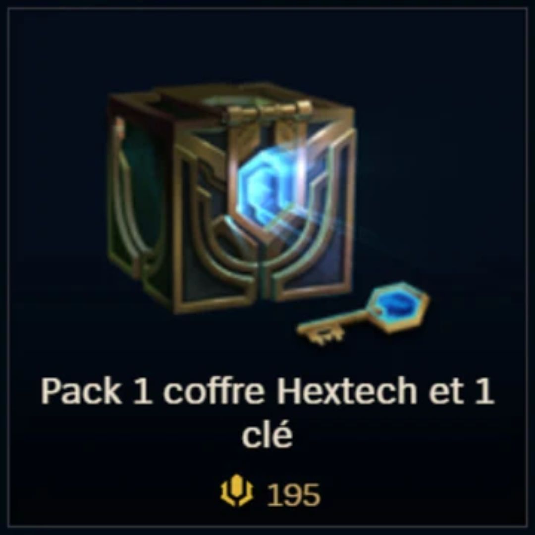 1 coffre Hextech & 1 clé