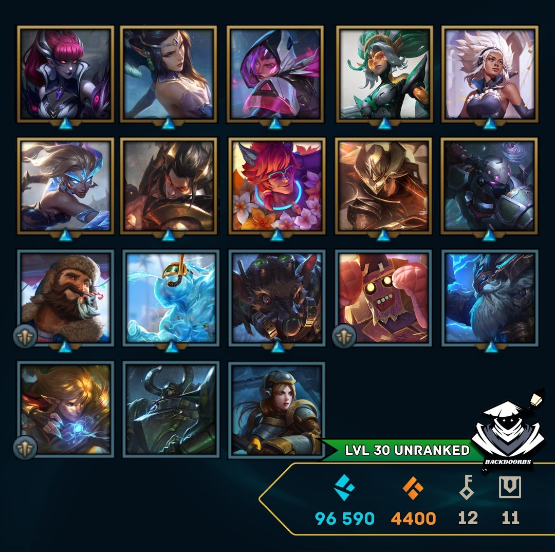 ⭐Lvl 30・🎯Ranked ready ・96.5k EB💠・18 skins 🔥 x2 skins Sett 💪・#MM012