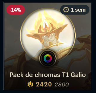 Pack de chromas T1 Galio