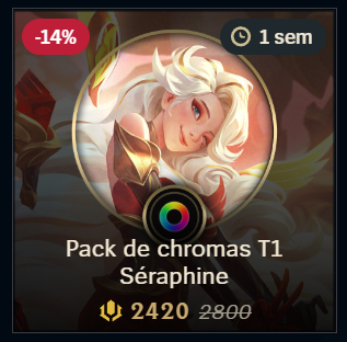 Pack de chromas T1 Séraphine