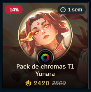 Pack de chromas T1 Yunara
