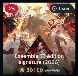 Supplément 9€ bannière T1 + titre (voir annonce Discord)