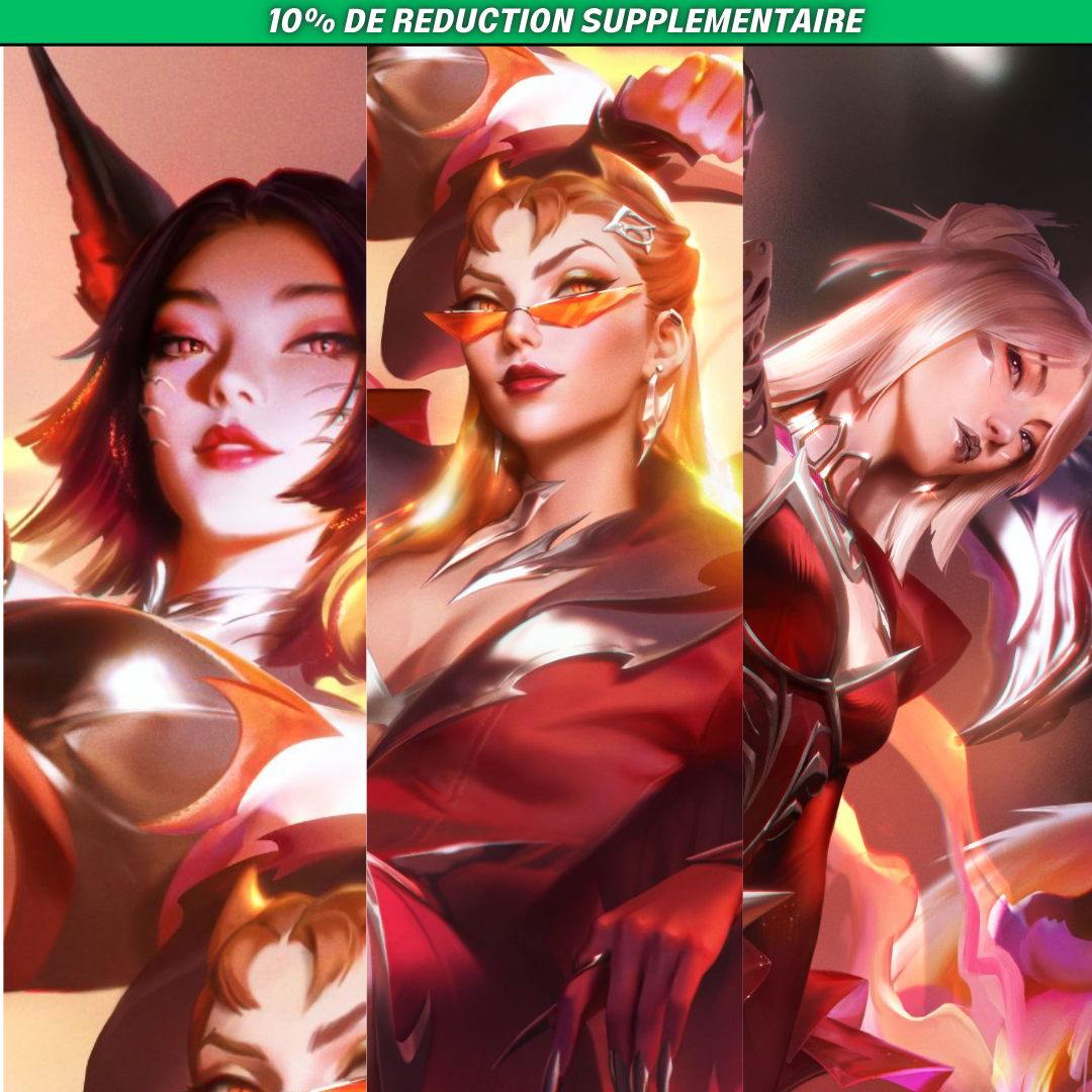 Mega Pack K/DA Firestarter + les 3 bordures