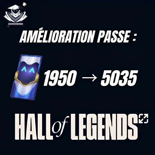 Amélioration du passe Hall of Legends 2026