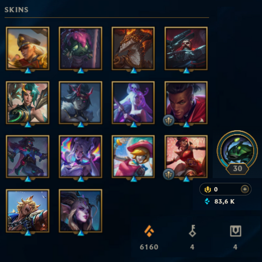 ⭐Lvl 30・🎯Ranked ready ・83k EB💠・14 skins 🔥 ・#EX019