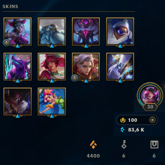 ⭐Lvl 30・🎯Ranked ready ・83k EB💠・10 skins 🔥 ・#EX021