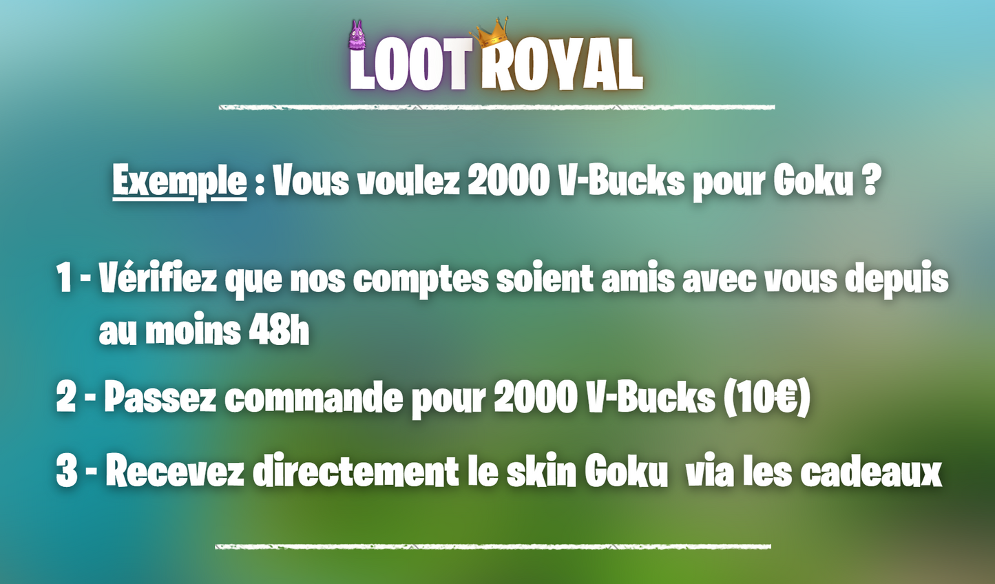 Skin/Item Fortnite à prix réduit