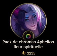 Aphelios fleur spirituelle