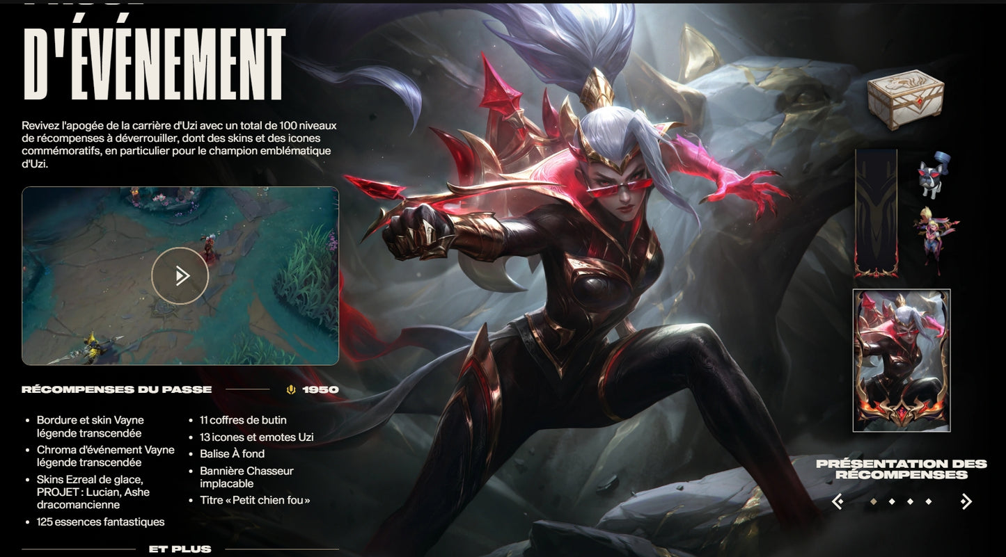 Passe Hall of Legends 2025 - 1950 RP