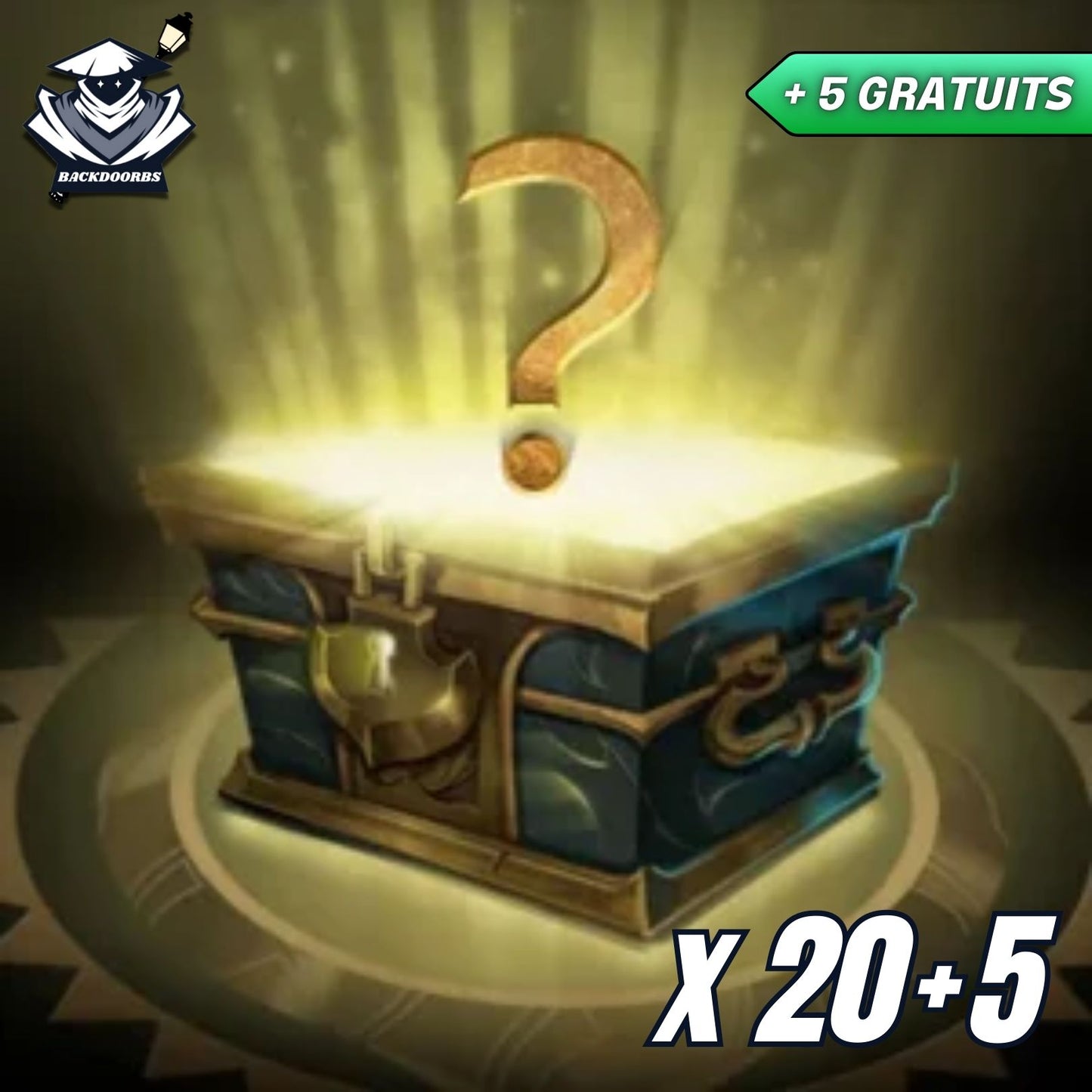 20 skins mystère + 5 gratuits